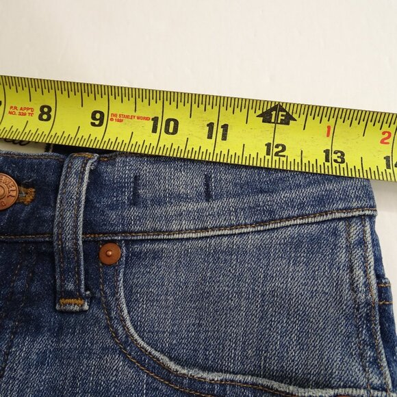 Madewell 9" High Rise Skinny Jeans Women Size 26 Rip New York Wash Denim K1868 - Picture 11 of 15